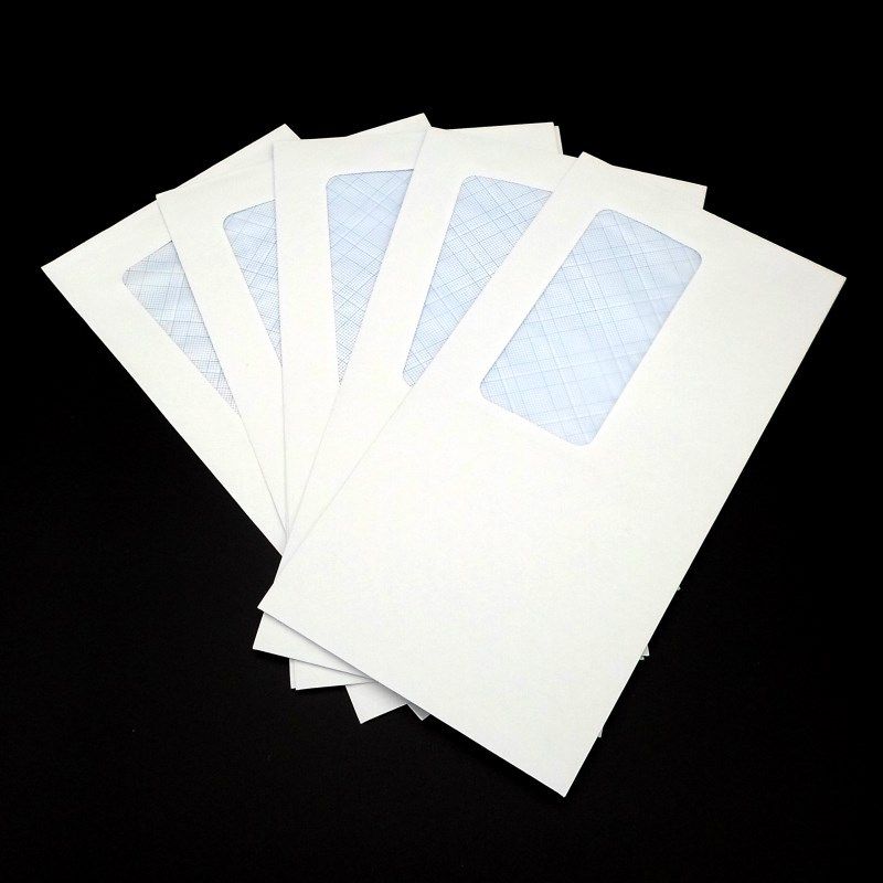 DL white envelope peel and seal self adhesive paper envelope Security Envelopes115*225